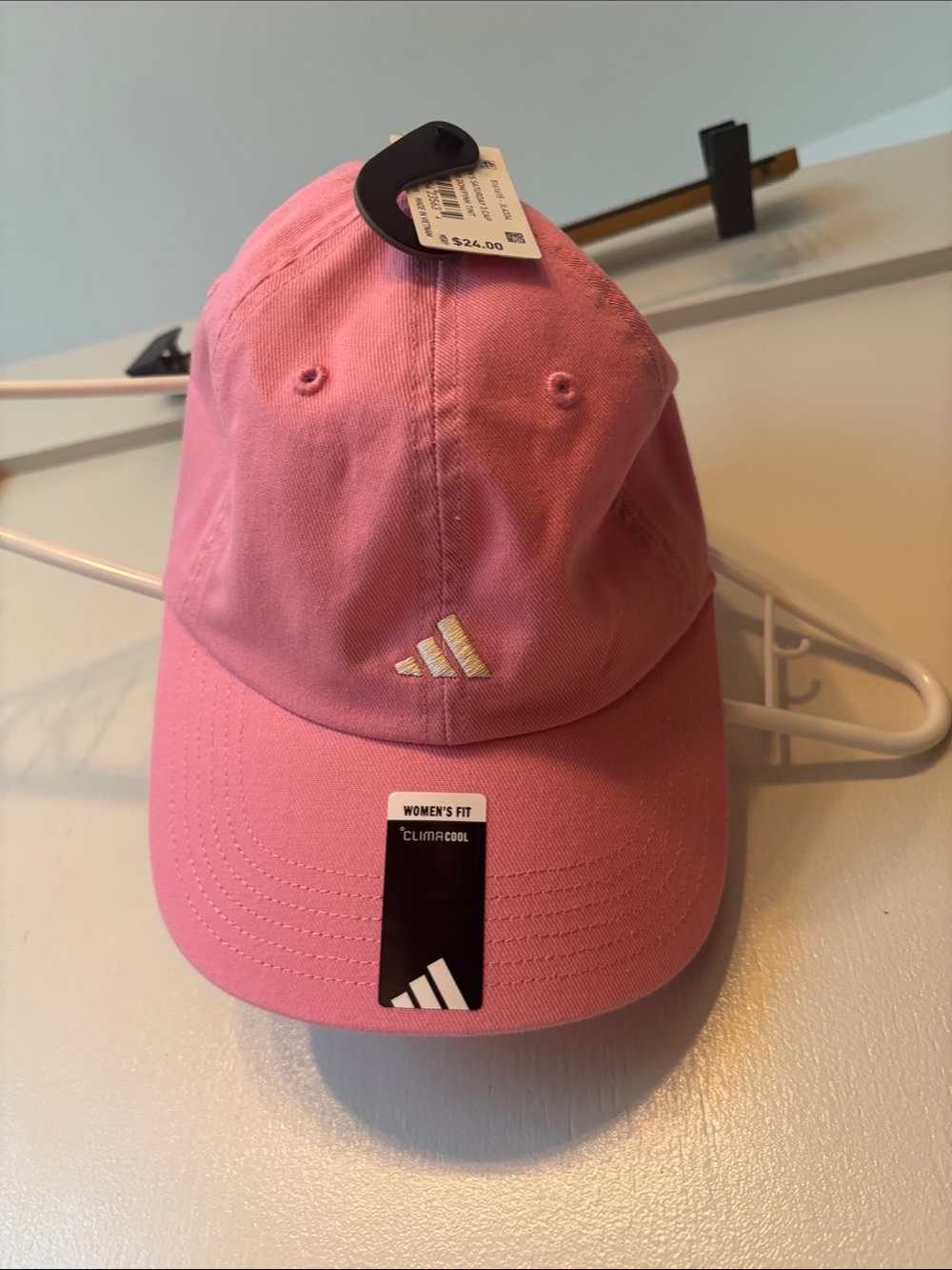 adidas Pink Women's Baseball Hat with Subtle Logo